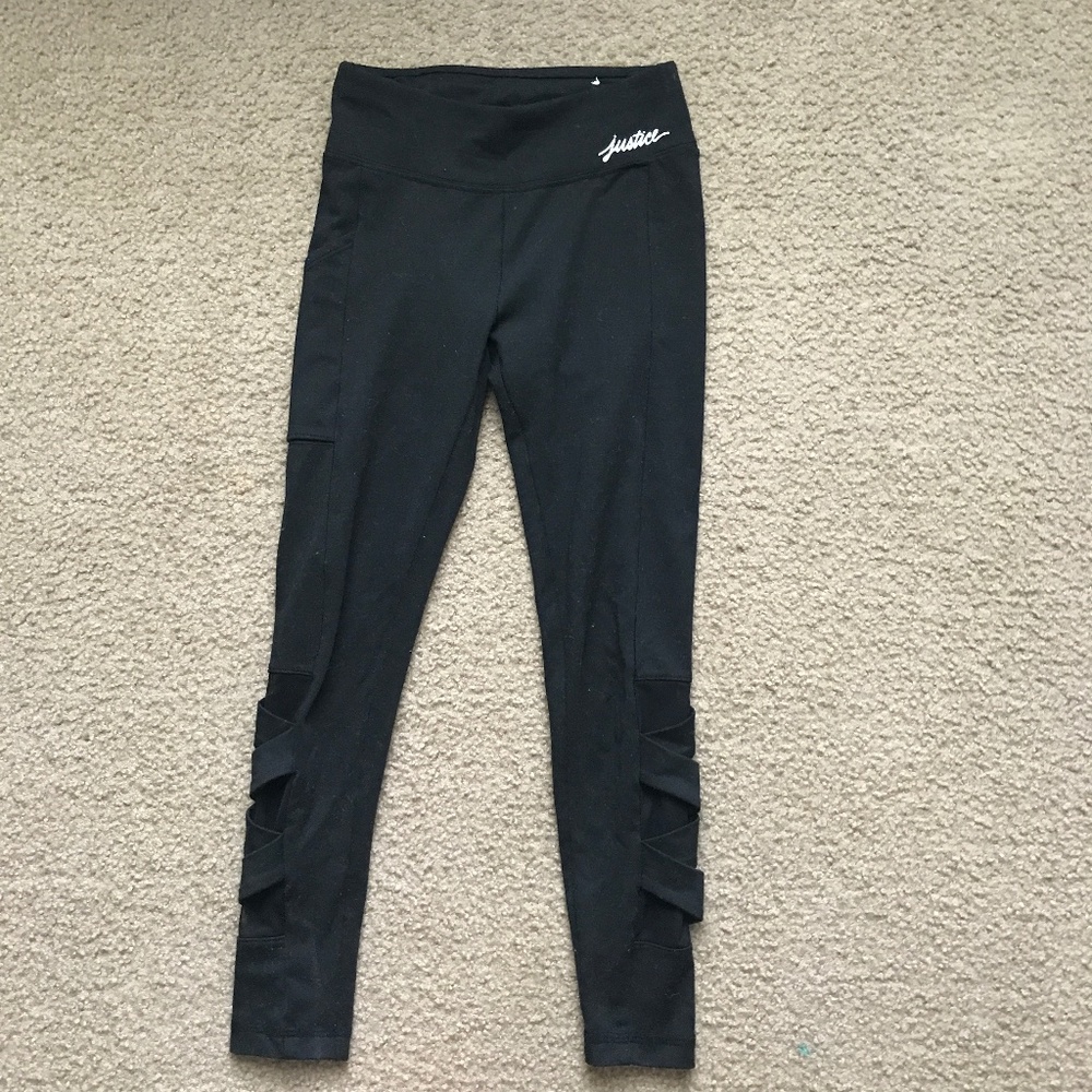 Justice Mesh Capri Leggings